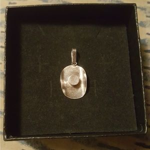 Sterling Silver Handmade Cowboy Hat Pendant